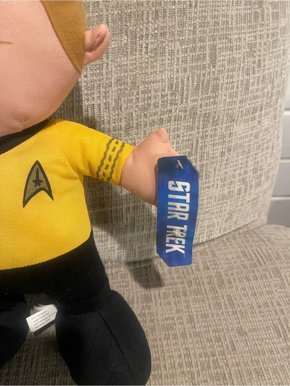 Star Trek Captain Kirk Plush Doll w/ Tag Original Series